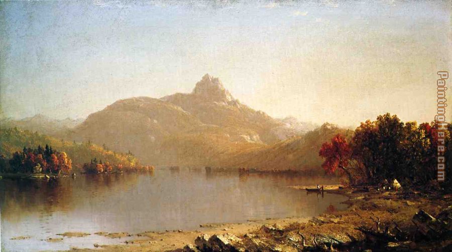 An October Afternoon painting - Sanford Robinson Gifford An October Afternoon art painting